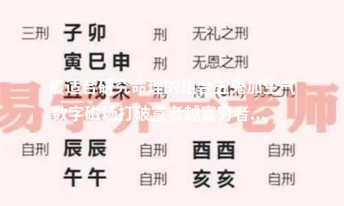 最适合研究命理的组合五鬼加生气 数字磁场打破富者越富穷者越穷的迷思