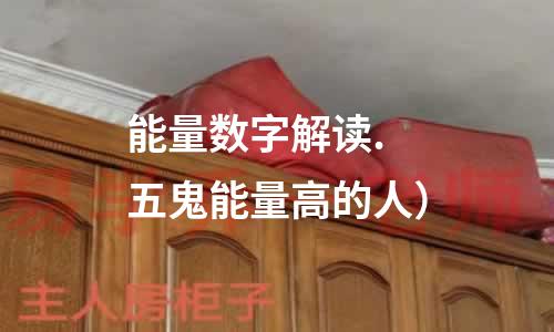 能量数字解读.  五鬼能量高的人）