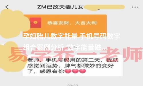 孕妇胎儿数字能量 手机号码数字组合案例分析  数字能量磁场生气星详解