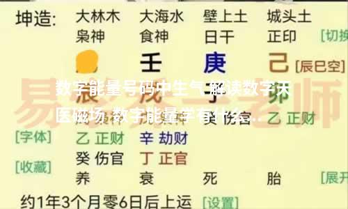 数字能量号码中生气 解读数字天医磁场  数字能量学有什么重要的作用？