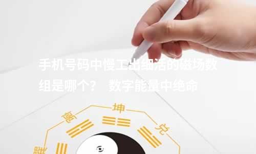 手机号码中慢工出细活的磁场数组是哪个？  数字能量中绝命